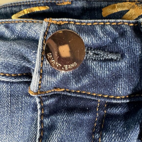 Seven7 Sunset Bermuda Jean Shorts Size 8 Raw Hem Stretch Denim - Picture 6 of 12